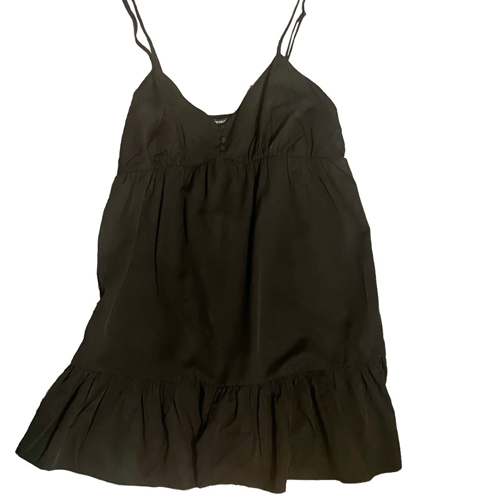 FOREVER 21: Short Black Woven Dress